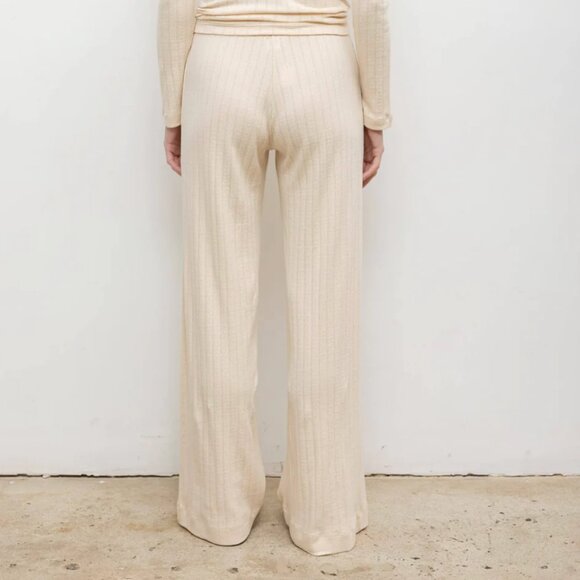 LASET Pointelle Boxer Pant Size S Color Creme - Picture 3 of 3